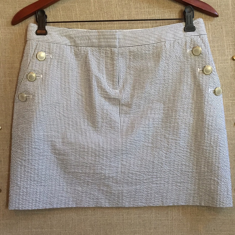JCrew Seersucker miniskirt